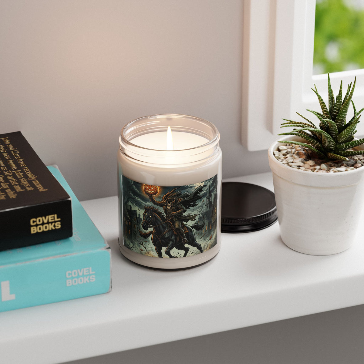 Headless Horseman Soy Candle — Spiced Pumpkin & Smoke Scented 9oz