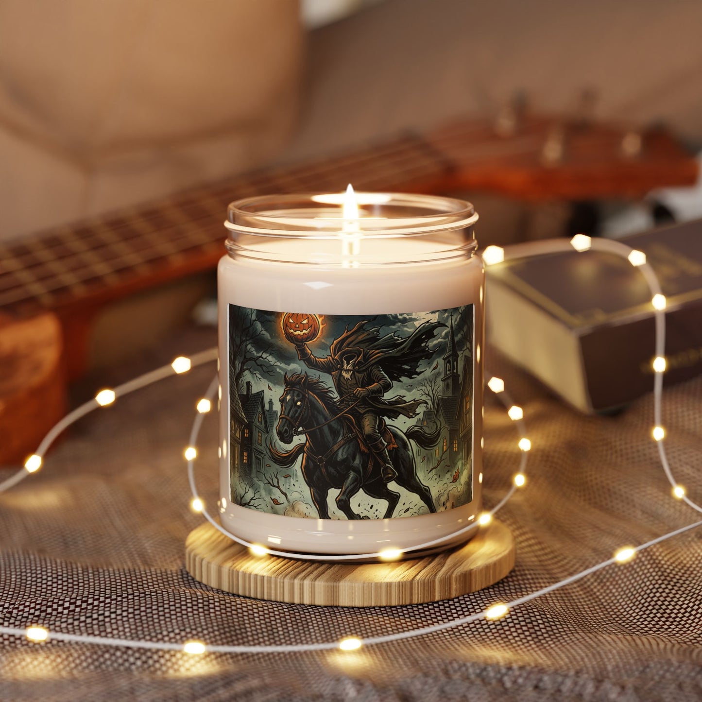 Headless Horseman Soy Candle — Spiced Pumpkin & Smoke Scented 9oz