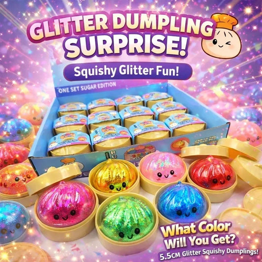 Glitter Dumpling Squeeze Fun